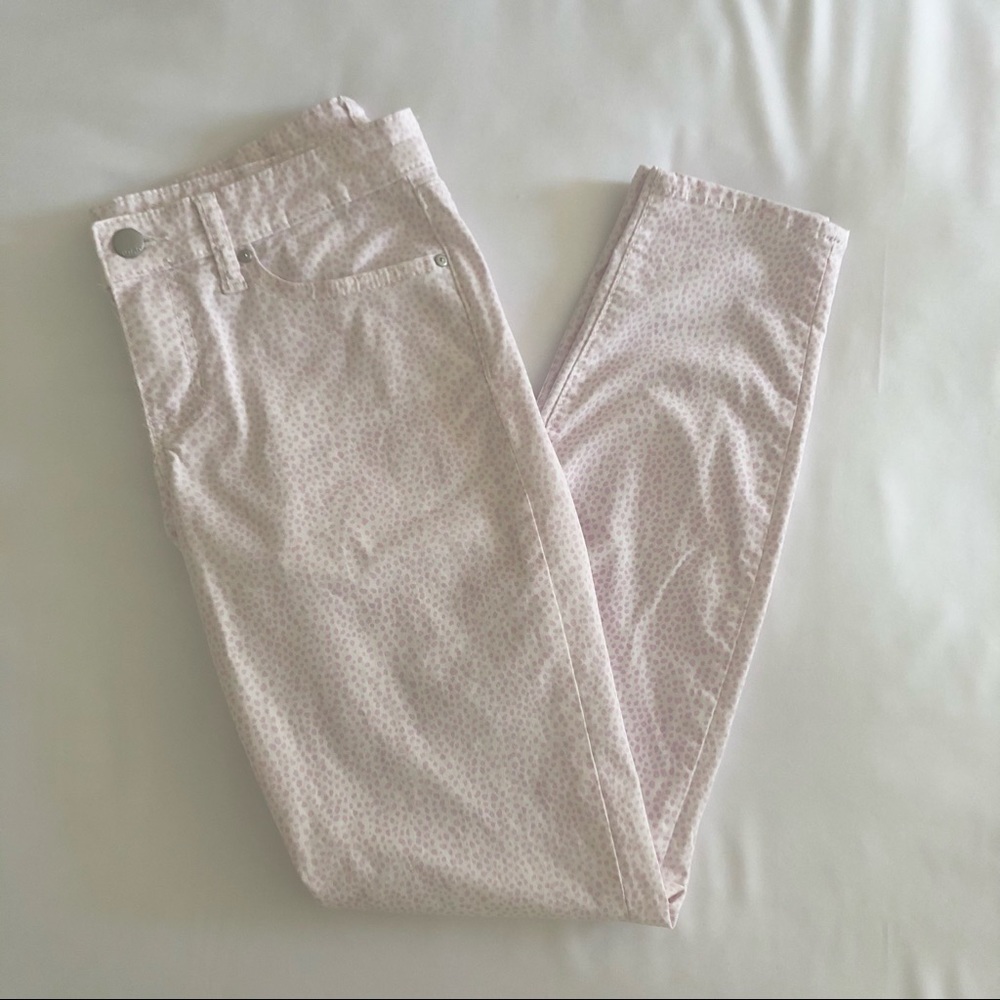 White & Lilac GAP Skinny Jeans